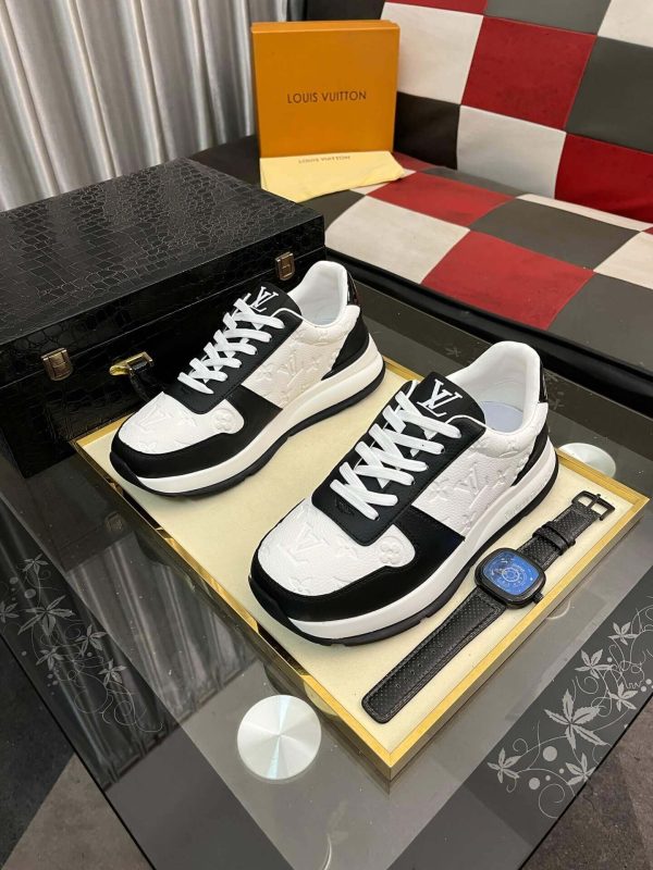 LouisVuittonsneakers_3_48d90d0e-b897-43f8-b993-29d44fa5753e LV Run Away Trainers in Black and White