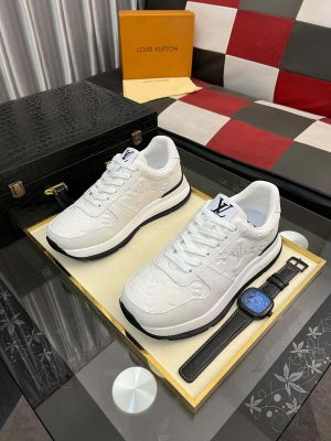 LV Run Away Trainers in  White