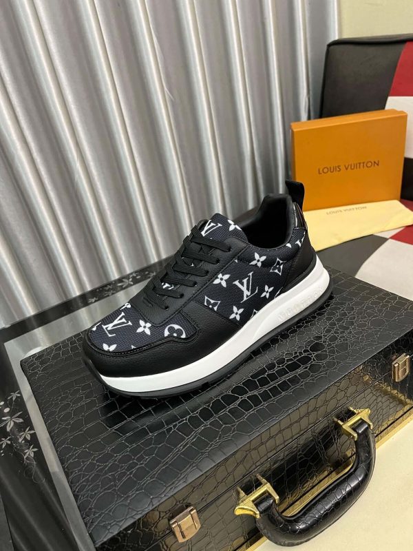 LV Run Away Trainers in Black Monogram Canvas