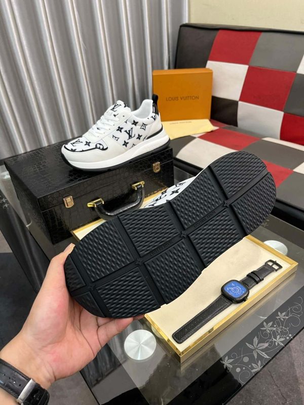 LV Run Away Trainers in Black and White Monogram Canvas