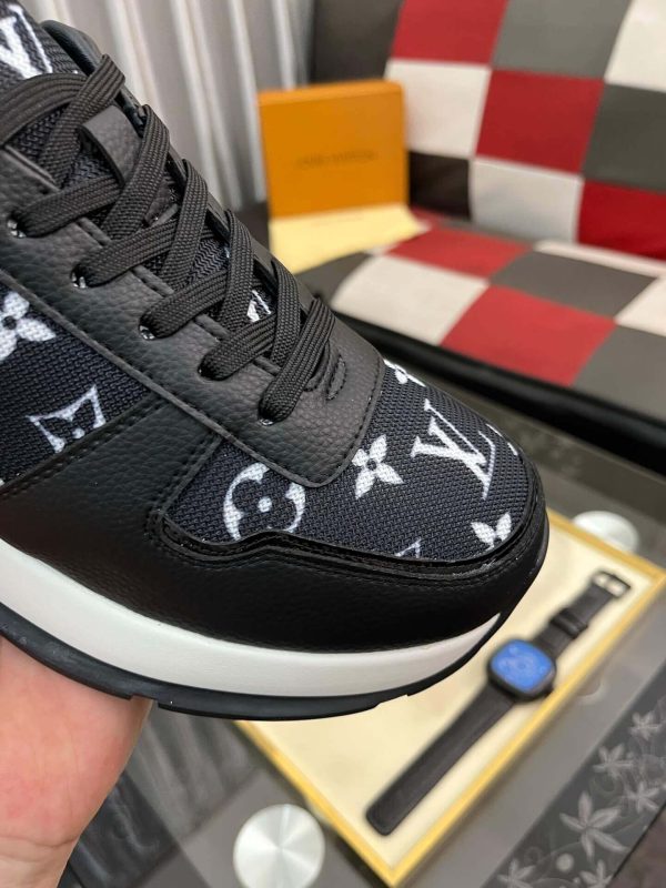 LV Run Away Trainers in Black Monogram Canvas