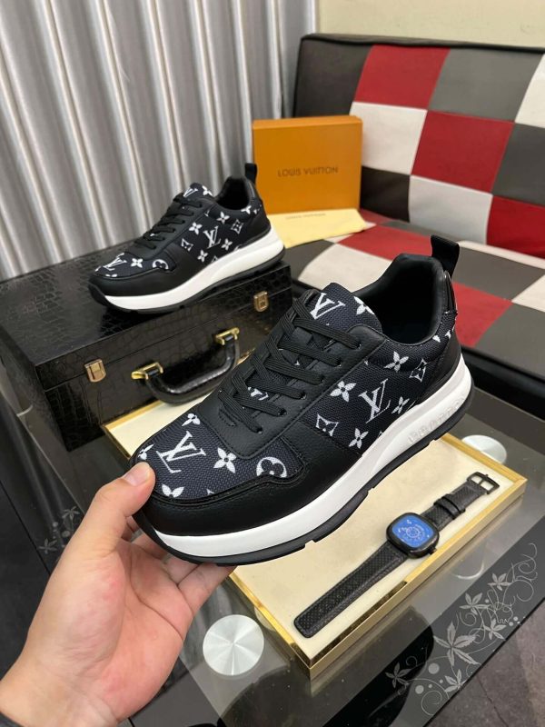 LV Run Away Trainers in Black Monogram Canvas
