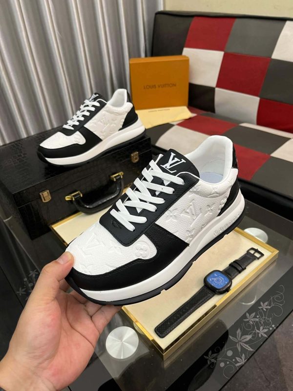 LouisVuittonsneakers_9_dd73baa5-a9fd-4f99-8970-a583de7cb693 LV Run Away Trainers in Black and White