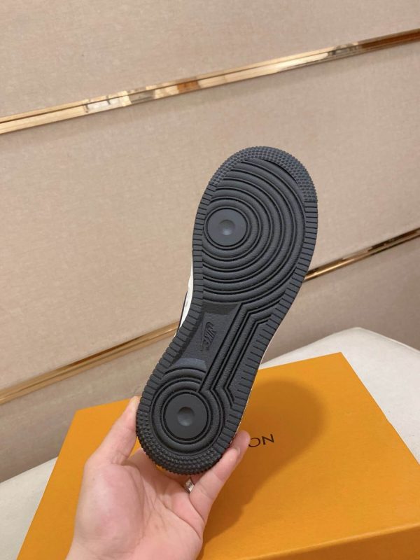 LV x Nike Air Force 1 Low Sneaker Black and White
