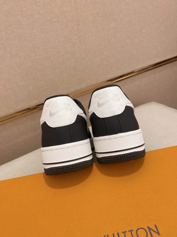 LV x Nike Air Force 1 Low Sneaker Black and White