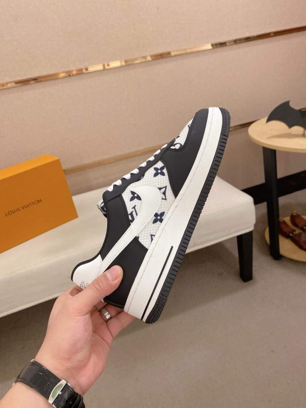 LV x Nike Air Force 1 Low Sneaker Black and White