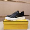 Black Fendi FF Monogram Flow Sneakers