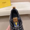 Black Fendi FF Monogram Flow Sneakers
