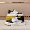 Brown & White Fendi Force FF Monogram canvas Sneakers