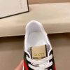 Black & Grey Gucci Leather Web GG Chunky Sneakers