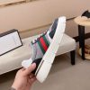 Black & Grey Gucci Leather Web GG Chunky Sneakers