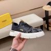 Black Fendi FF Monogram Flow Sneakers