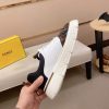 Brown & White Fendi Force FF Monogram canvas Sneakers