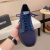 Navybluesneaker_3 BOSS TTNM Evo Trainers with Knitted Upper in Navy Blue