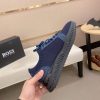 Navybluesneaker_9 BOSS TTNM Evo Trainers with Knitted Upper in Navy Blue