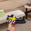 Off-WhiteNewLowVulcanizedsneakerinablackandyellowcolorway._9 Off-White Floating Arrow Low Vulcan Leather Sneaker in Black/Grey/Yellow