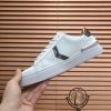 Philipp Plein White Lo-Top Leather Arrow Force Sneakers with Black Detail