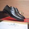 Prada Black Leather Oxford Shoes