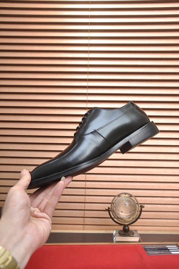 Prada Black Leather Oxford Shoes