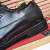 Prada Black Leather Oxford Shoes