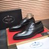 Prada Black Leather Oxford Shoes