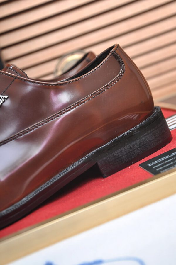 Prada Brown Formal Lace-Up Shoes
