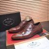 Prada Brown Formal Lace-Up Shoes