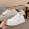 Prada White Leather Sneakers