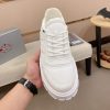 Prada White Leather Sneakers