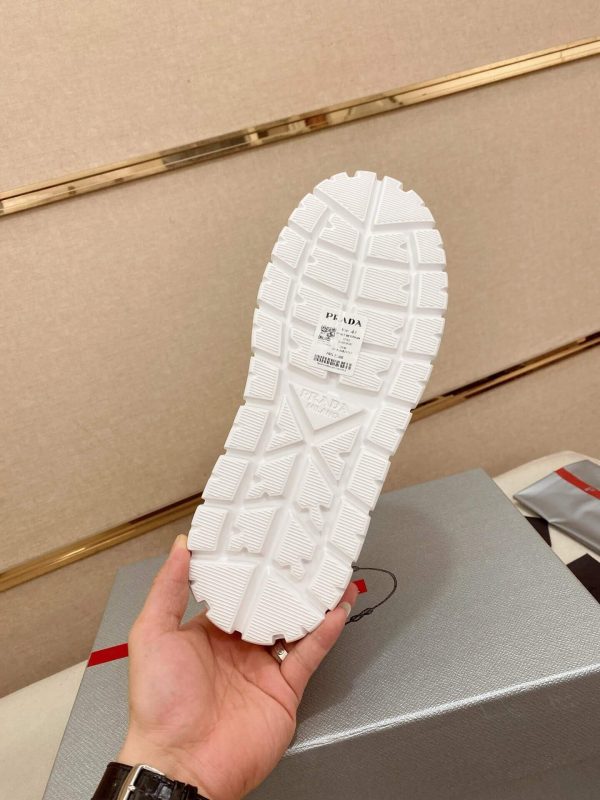 Prada White Leather Sneakers