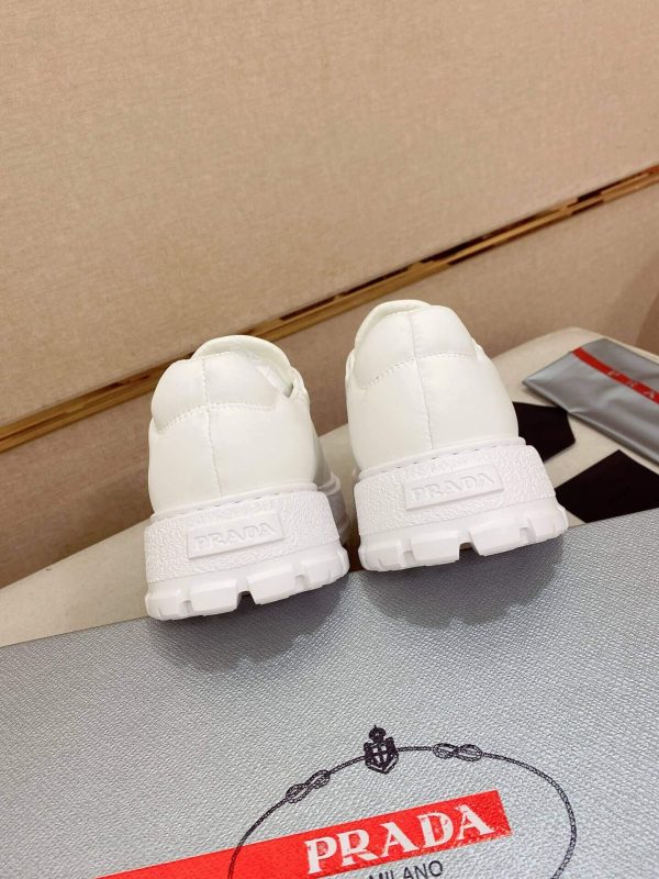 Prada White Leather Sneakers