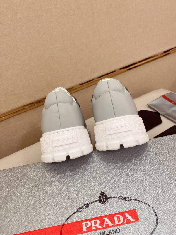 Prada Ivory Leather Sneakers