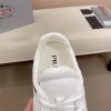 Prada White Leather Sneakers