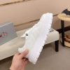Prada White Leather Sneakers