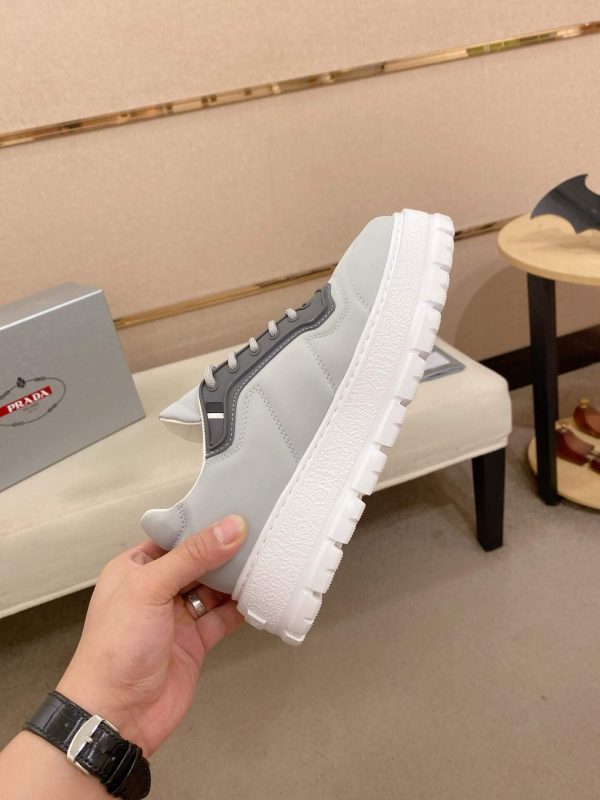 Prada Ivory Leather Sneakers