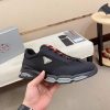 Prada Black Men's Re-Nylon and Leather Sneakers