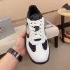Prada Black and White Men's Re-Nylon and Leather Sneakers