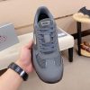 Prada Grey Men's Re-Nylon and Leather Sneakers