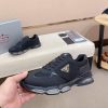 Prada Black Men's Re-Nylon and Leather Sneakers