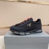 Prada Black Men's Re-Nylon and Leather Sneakers