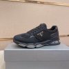 Prada Black Men's Re-Nylon and Leather Sneakers