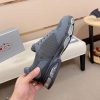 Prada Grey Men's Re-Nylon and Leather Sneakers