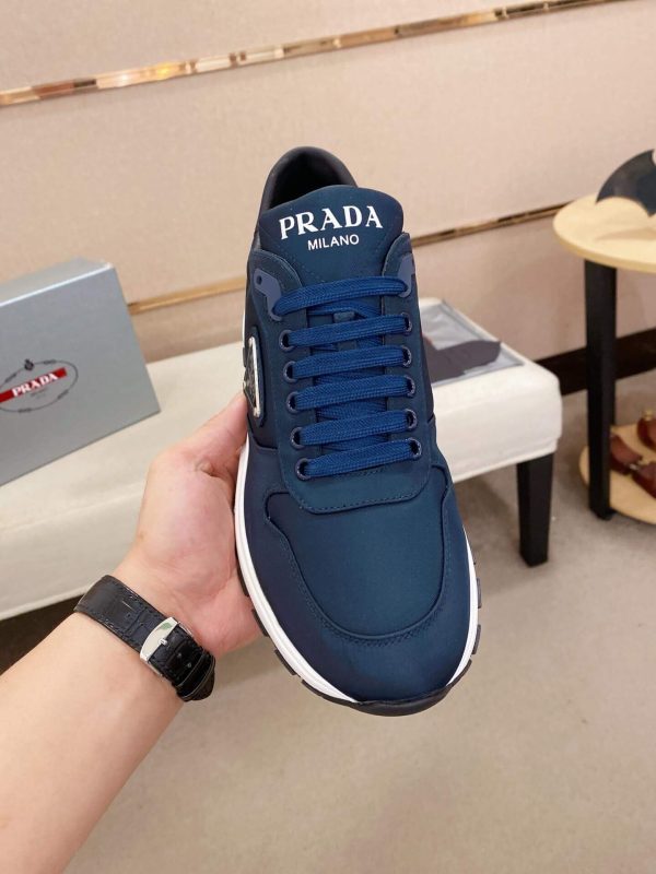 Prada Prax 01 Re-Nylon Sneakers in Navy Blue