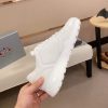 Prada Prax 01 Leather Sneakers in All White