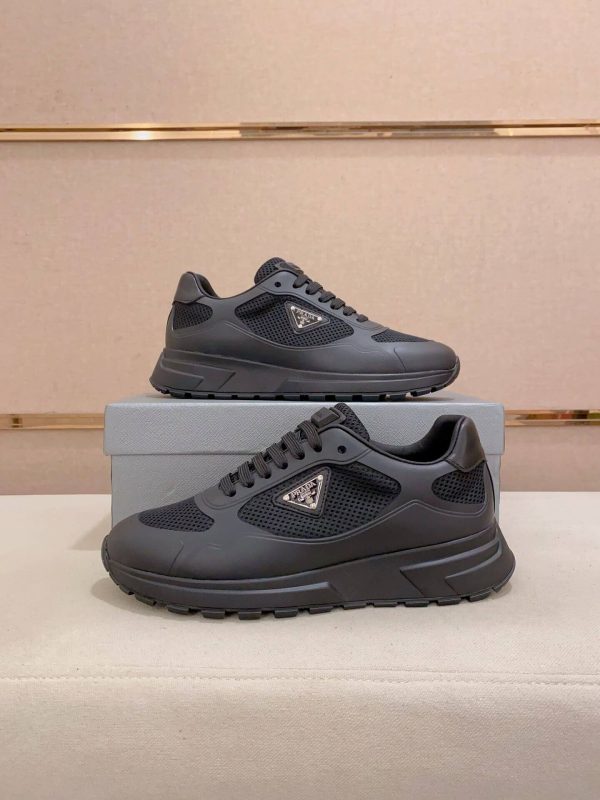 PradaPrax2.0FabricandMeshSneakers._3_91f91ae2-4cb0-4f8c-b2ac-1f33287aeea2 Black Prada Prax 2.0 Fabric and Mesh Sneakers