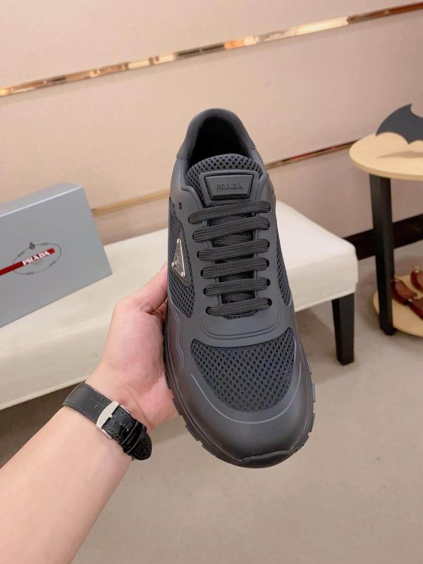 PradaPrax2.0FabricandMeshSneakers._8_bac68056-255f-49c8-97c1-aae9b1ef5131 Black Prada Prax 2.0 Fabric and Mesh Sneakers
