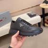 Prada Prax 01 Leather Sneakers in All Black