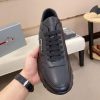 Prada Prax 01 Leather Sneakers in All Black