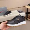 Prada Prax 01 Leather Sneakers in Black