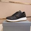 Prada Prax 01 Leather Sneakers in Black